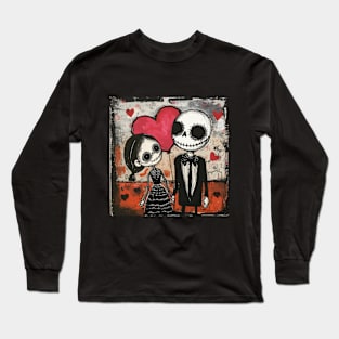 Funny Spooky Valentines Day 2024 Long Sleeve T-Shirt